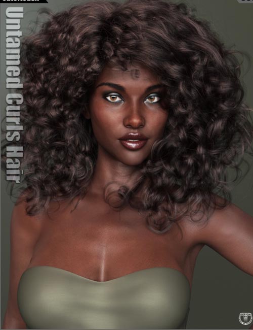 Untamed Curls Hair for Genesis 3 and 8 Female(s)