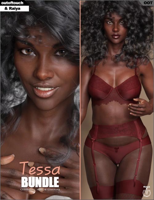 Tessa Character, Hair & Clothing Bundle