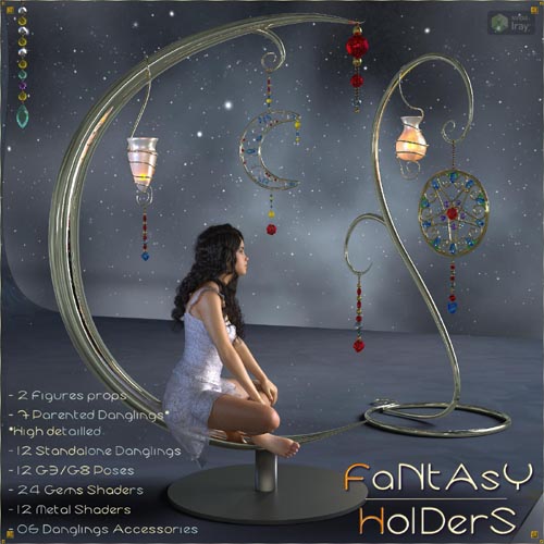 Fantasy Holders - Props & Poses for G8 and G3 - DAZ
