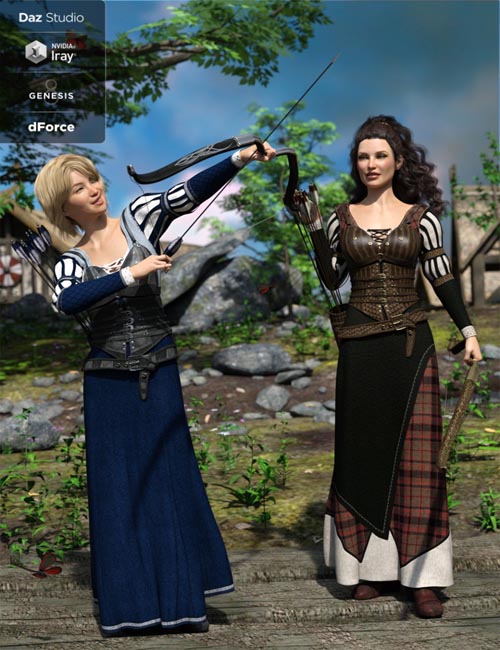 dForce Meadow Whispers Outfit Textures