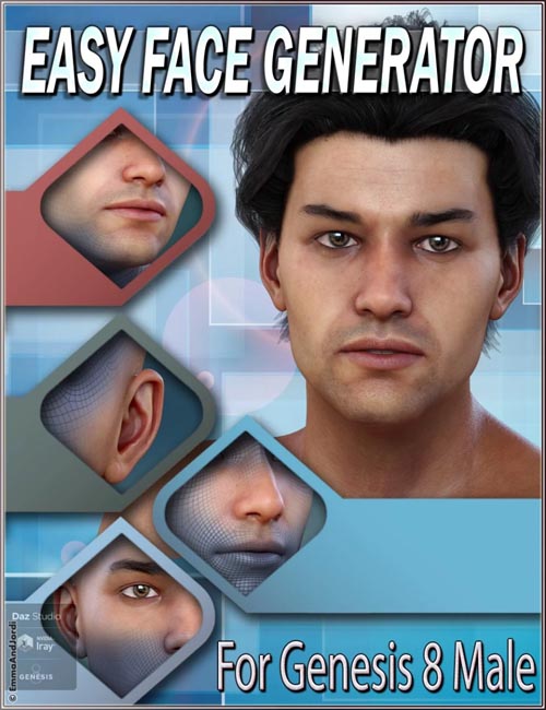 EJ Easy Face Generator For Genesis 8 Male(s)