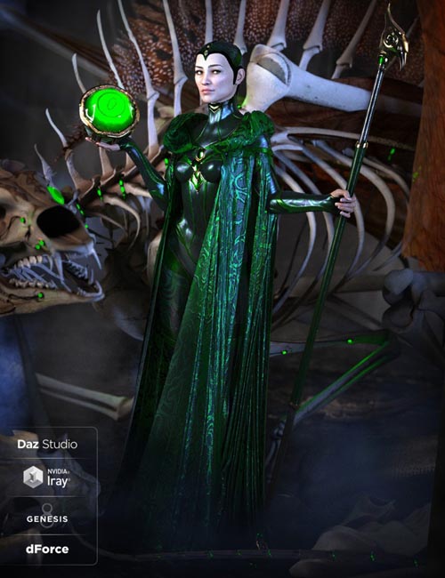 dForce Bone Conjurer Outfit for Genesis 8 Female(s)