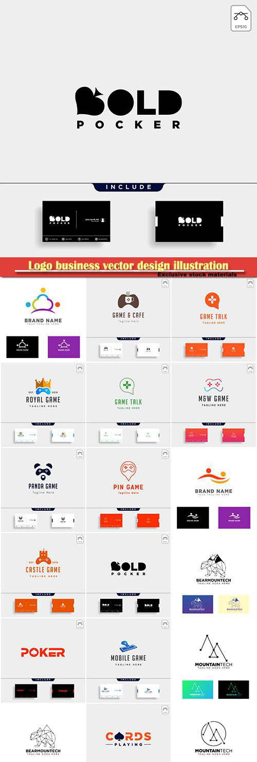 Logo business vector design illustration # 114