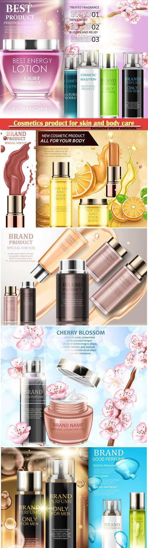 Cosmetics product for skin and body care, magazine for choosing cosmetic novelties