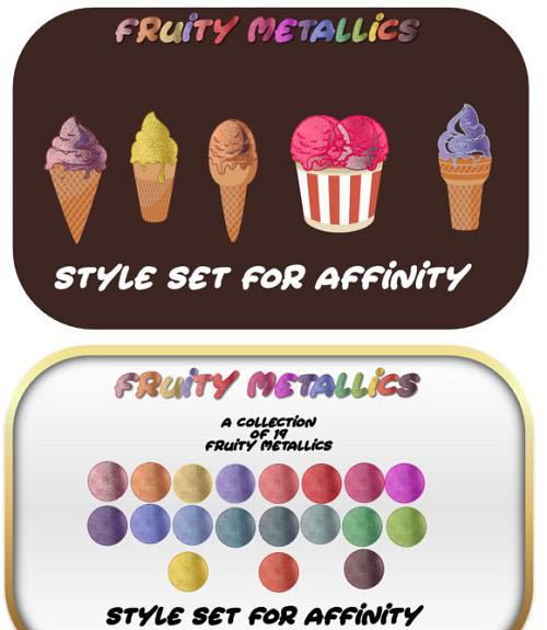 Fruity Metallics Styles Set for Affinity