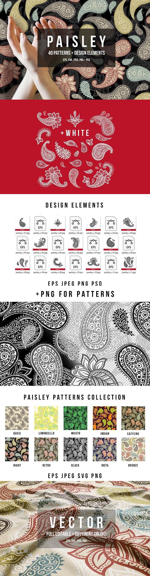 Paisley Patterns Collection - 3702274