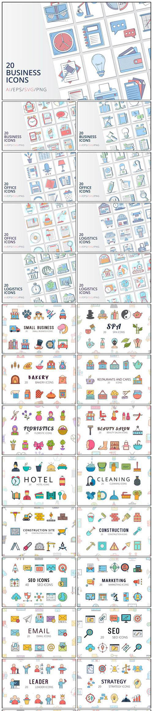 36 Huge Set of Vector Icons
