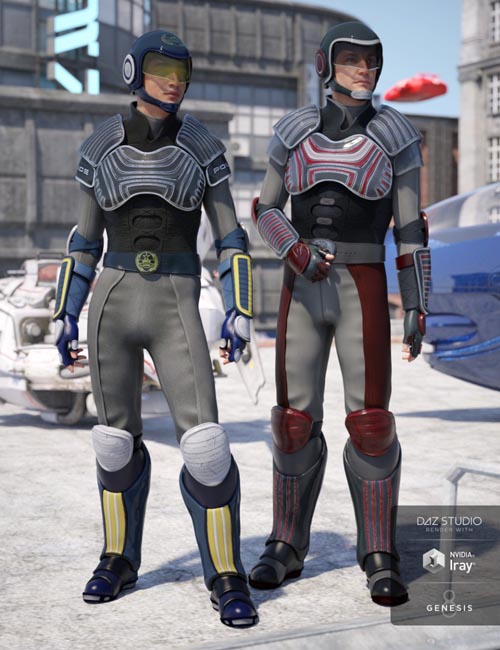 Sci-fi Police Officer Textures for Genesis 8 Male(s)