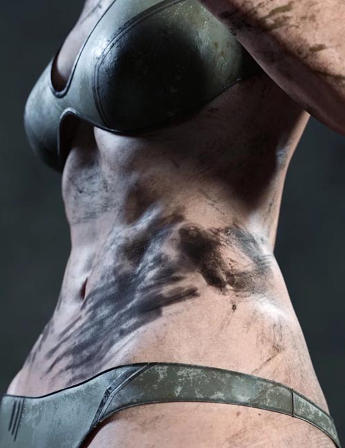 Skin Effects: Dirt elements for Genesis 3 and 8 Females