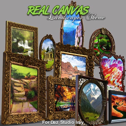 Real Canvas Landscapes Theme for DS Iray