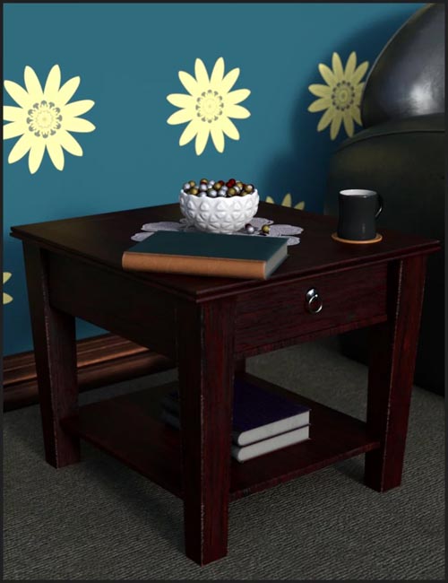 Decorative Side Table and Props