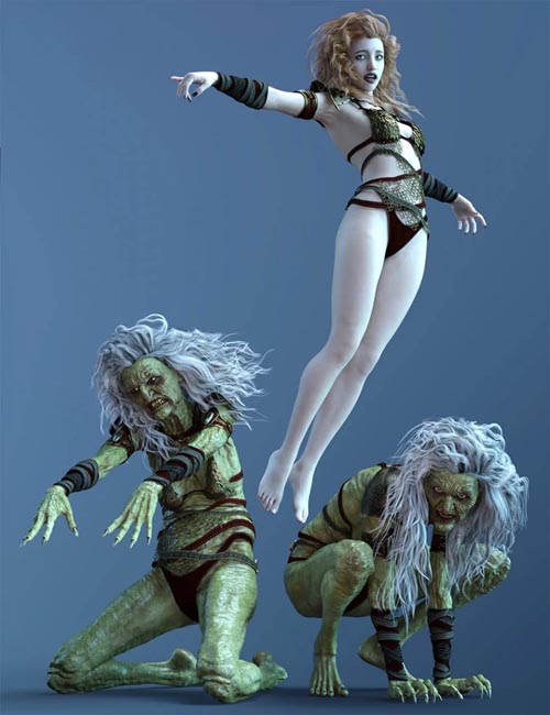 CDI Witch Poses for Hagred HD and Genesis 8 Female