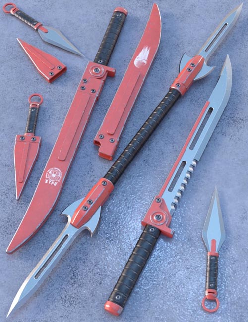 Blade Weapons 2 for Genesis 3 and 8