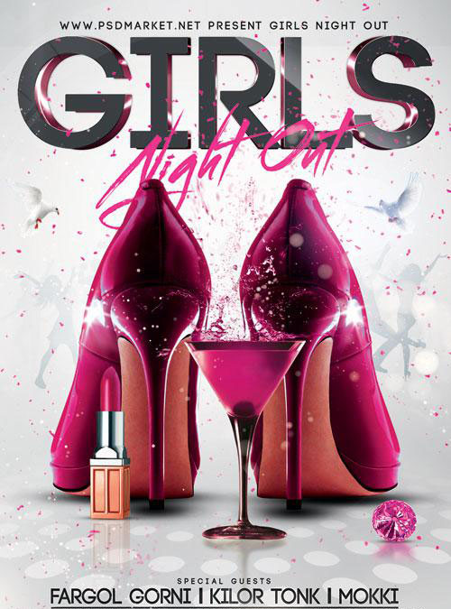 Girls night out - Premium flyer psd template