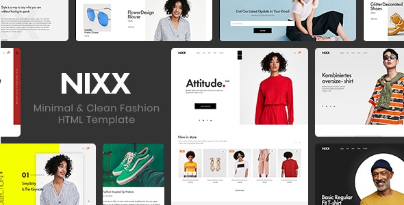 ThemeForest - NIXX v1.0.0 - Minimal & Clean Fashion HTML Template - 22740031
