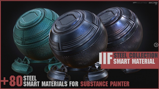 Artstation Marketplace - llF Steel Collection +80 Smart Materials SP