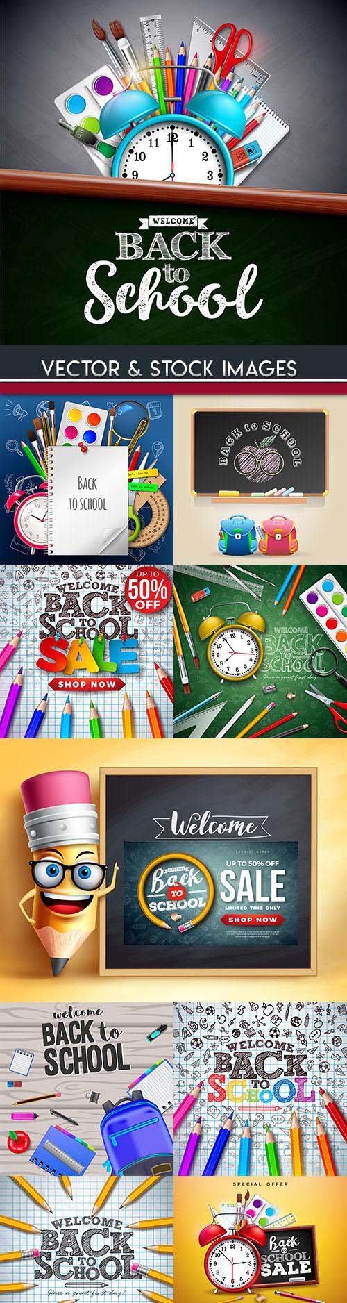 Back to school and accessories collection illustrations 22