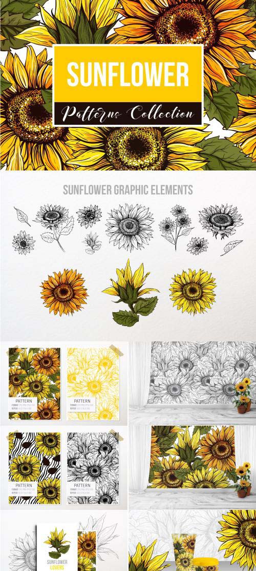 CM - Sunflower Patterns Collection - 3993596