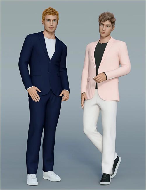 dForce H&C Spring Casual Suits for Genesis 8 Male(s)
