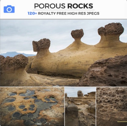 Photobash - Porous Rocks