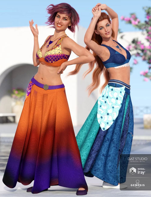 dForce Roma Dancer Outfit Textures