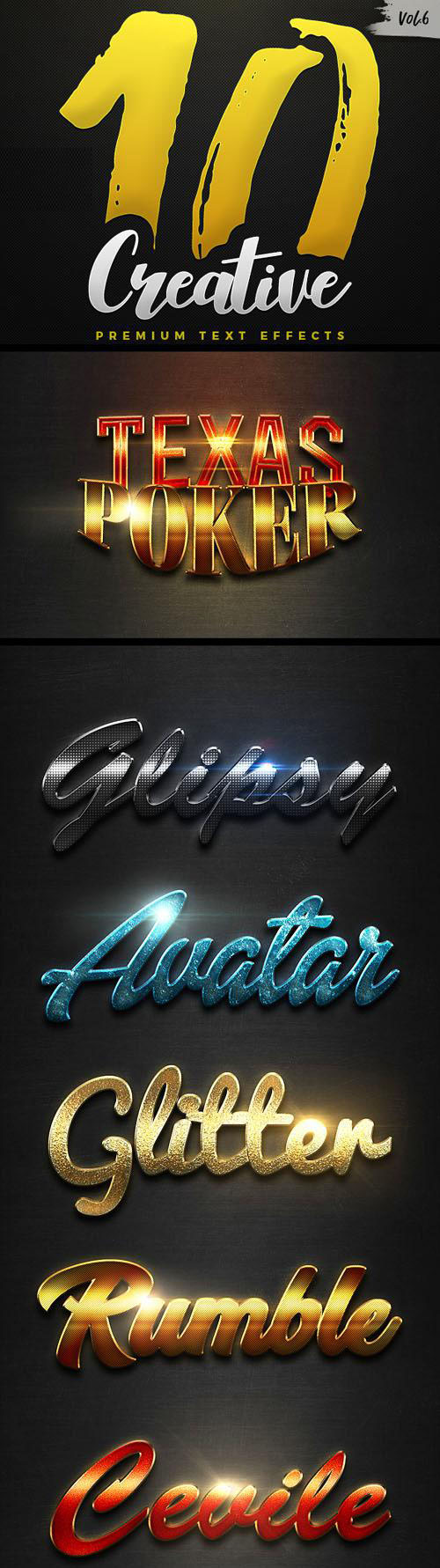 10 Glowing Text Effets with Carbon Texture