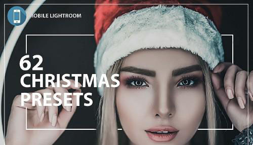 62 Christmas Mobile Lightroom Presets, X-mas Adobe LR preset - 350891