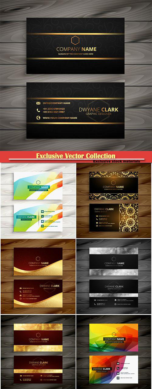 Black and gold premium business card design