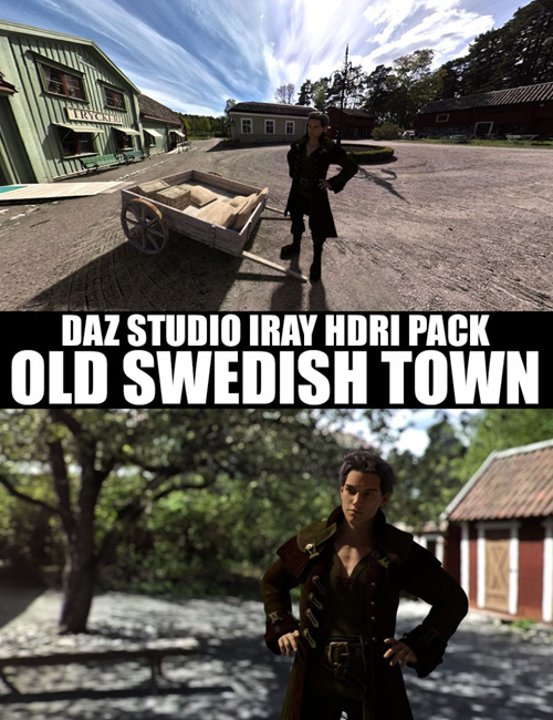Old Swedish Town - DAZ Studio Iray HDRI Pack