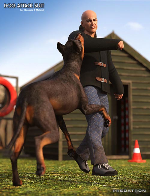 Dog Attack Suit for Genesis 8 Male(s)