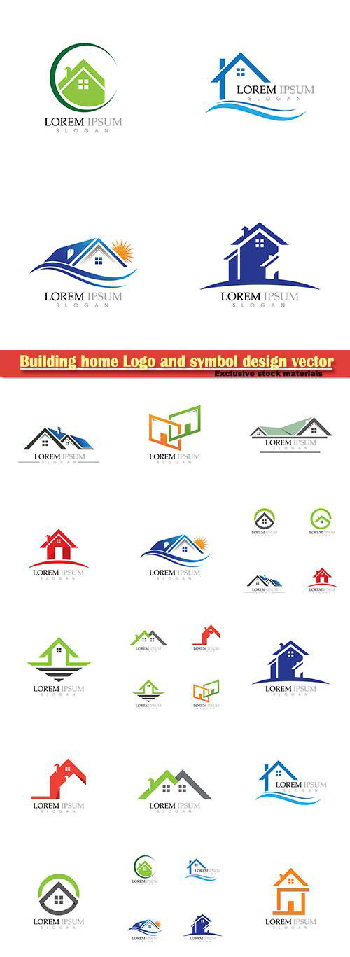 Building home Logo and symbol design vector