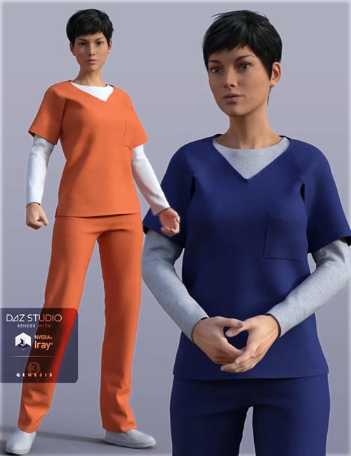 H&C Prisoner Clothing for Genesis 3 Female