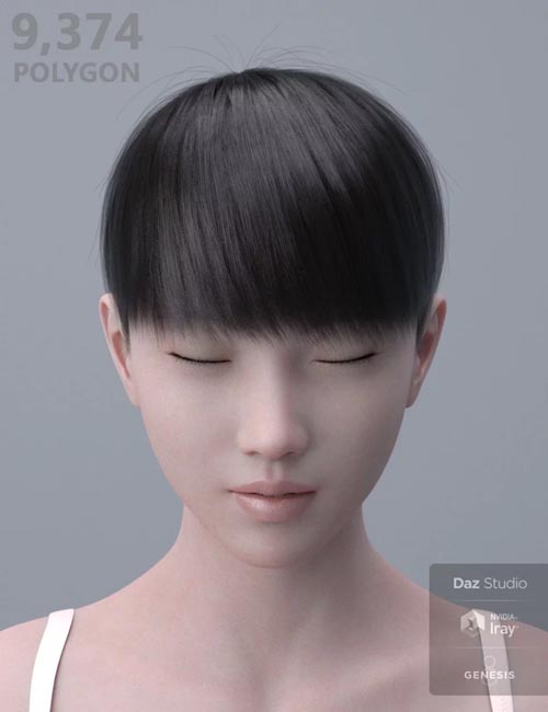 HY Short Hair for Genesis 3 and 8