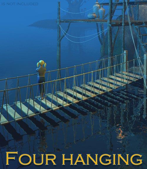 Four hanging bridges