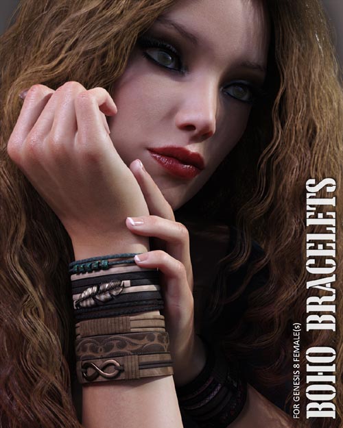 Boho Bracelets for Genesis 8 Females