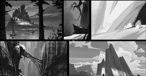 ArtStation - Environment Design: Graphic Sketching