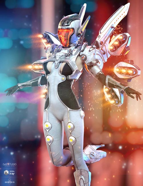 dForce Mech Dancer Outfit for Genesis 8 Female(s)