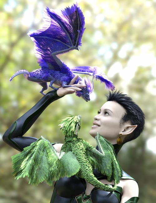 Oso Pixie Dragon for Daz Dragon 3