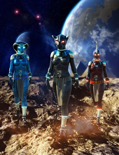 Scifi Egyptian Outfit For Genesis 8 Females(s)