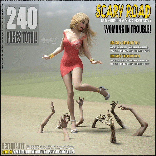 Scary road - Poses for G3, V7, G8 and V8