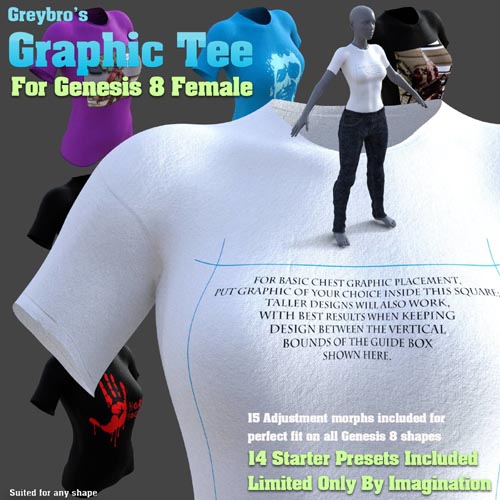 Greybro's Graphic Tee for Genesis 8 Female