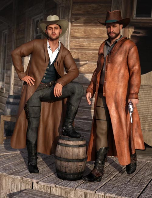 dForce Gunslinger Outfit Textures
