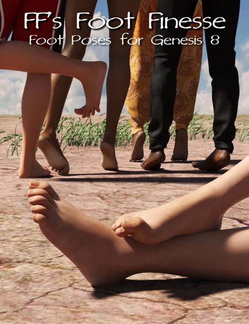 FeralFey's Foot Finesse Poses for Genesis 8