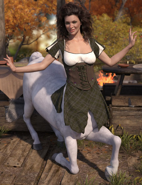 dForce Willow Outfit for Genesis 8 Female Centaur