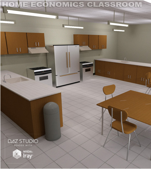 Home Economics Classroom (Poser, DS and Obj)