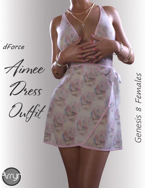 dForce Aimee Candy Dress for Genesis 8 Female(s)