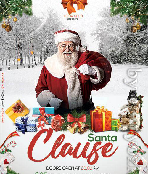 Santa Clause - Premium flyer psd template