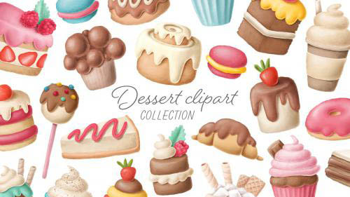 Dessert clipart collection - 4330493