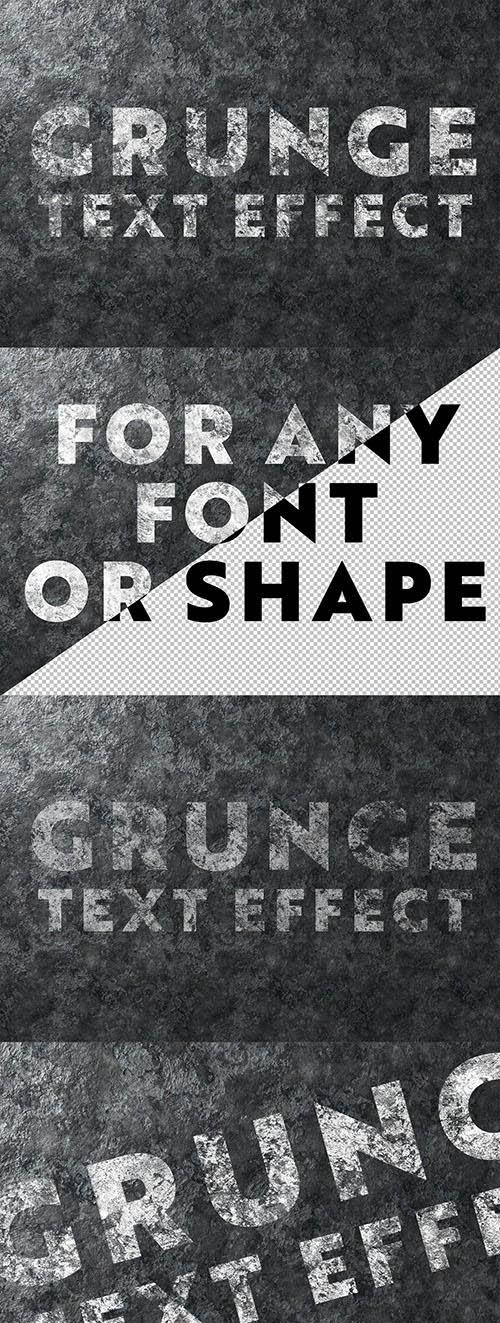 Grunge Text Effect on Metal Texture 302279836 PSDT