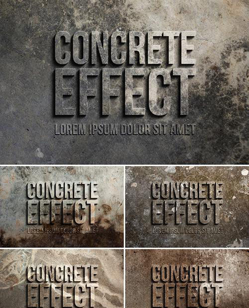 3D Concrete Text Effect 305784283 PSDT